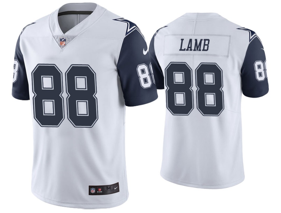 Youth Dallas Cowboys #88 CeeDee Lamb White Color Rush Limited Stitched Jersey